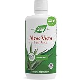 Nature&rsquo;s Way Aloe Vera Leaf Juice, Flavorless Aloe Vera Juice, 33.8 Fl Oz | Unflavored Aloe Vera Juice 99.5% Purified Aloe Vera Leaf from Concentrate, Certified by International Aloe Science Council