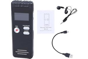 64GB Digital Voice Recorder Sound Portable MP3 Dictaphone for Lecture Meeting Device Voice USB Rechargeable