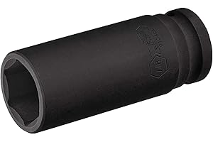 Jetech 1/2 Inch Drive 7/8 Inch Deep Impact Socket, Made with Heat-Treated Chrome Molybdenum Alloy Steel, 6-Point Design, SAE