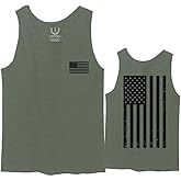 0021. Vintage American Flag United States of America Military us USA Patriotic Style Men's Tank Top