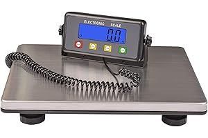 SURMOUNT WAY Large Platform Heavy Duty Shipping Scale(15.3”x11.8”), 440lbs High Accurate Digital Scale for Packages with Hold/Tare/Timer Function, Industrial Scale&Postal Scale for Weighing/Luggage/Package/Mailing