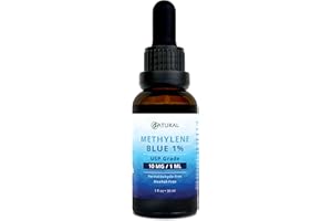 Zatural Methylene Blue 1% USP Grade, Third-Party Tested Made in USA, Formaldehyde & Alcohol-Free, 10mg/1ml (30ml Bottle)