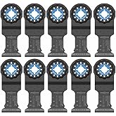 BOSCH Starlock Carbide Oscillating Tool Blades, Multi Tool Blades for Cutting Iron Bar, Metal, Wood with Nails, Drywall and T