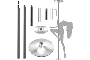 NChanmar Stripper Pole,Spinning Static Dancing Pole Professional Dance Pole Removable 45mm for Home Gym Club Bar,440LBS Weight Capacity
