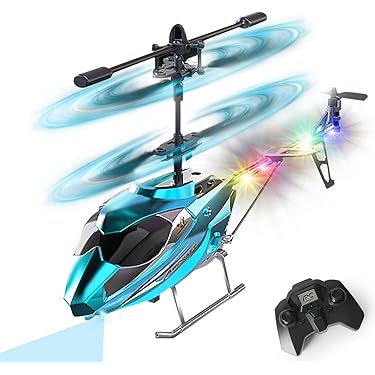 Bizak Sky Wheels: Helicóptero 2 Canales Con Ruedas - Radio Control Infrarrojo Para Niños De 8 Años En Adelante (rojo