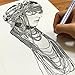 Precision Micro-Line Pens, Fineliner,Multiliner,Waterproof Archival ink For Artist Illustration, Office Documents, Scrapbooking, Technical Drawing -10 Pcs