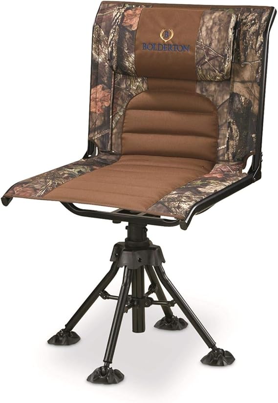 Bolderton 360 Comfort Swivel Camo Hunting Chair, Mossy Oak BreakUp Country