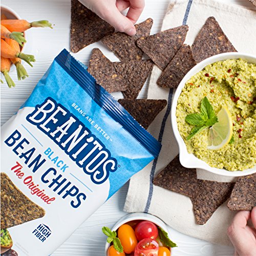 Beanitos Black Bean Chips with Sea Salt Plant Based Protein Good Source