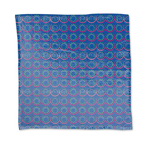 Dots N Rings Napkin Linen Woven Polyester Custom Printed