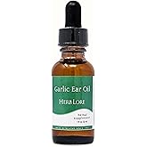 Garlic Ear Oil Drops – Soothes Dry, Itchy, or Clogged Ears for Kids & Adults - 1 fl oz - Herb Lore