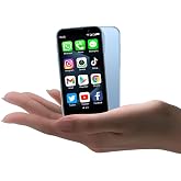 BLKE AIR Mini Phone 3.0" HD Touch Screen Mini Smartphone World's Smallest Unlocked Android Compact Mobile Phone for Kids &amp; Students Cell Phone wih GPS Dual SIM Face ID 2GB+16GB Blue