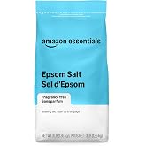 Amazon Essentials Epsom Salt Soak, Magnesium Sulfate USP, 3 Pound, 1-Pack (Previously Amazon Basics)