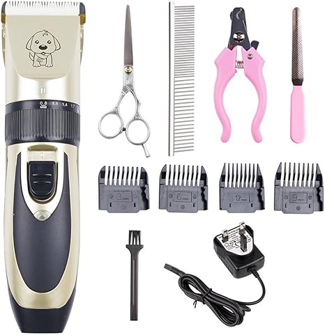 silent dog grooming kit