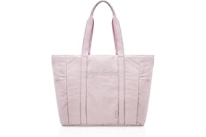 Everfun Large Tote Bag for Women, Ultra Soft Gym Tote, Everyday Yoga Washable Bag with Zipper, Travel, Beach, Laptop Work