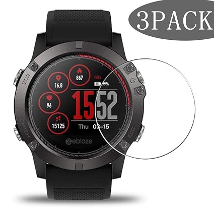VacFun 3 Piezas Vidrio Templado Protector de Pantalla para Zeblaze ...
