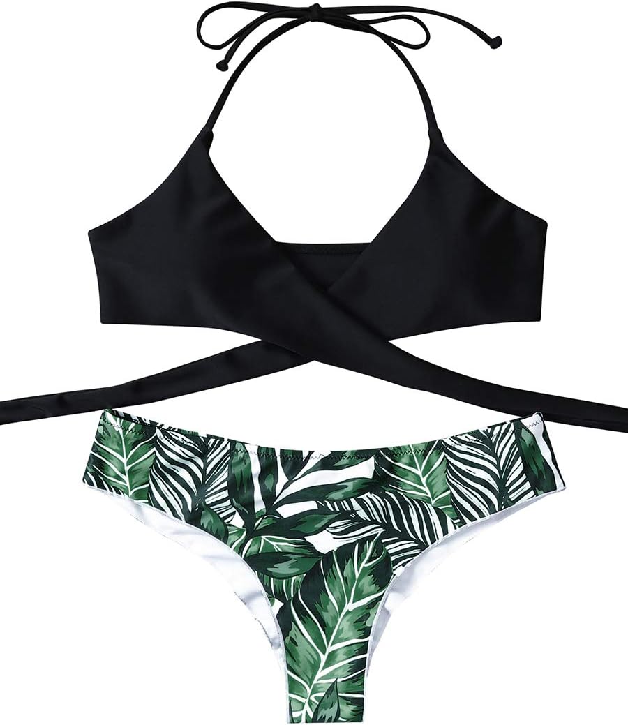Women Front Cross Halter Push up Bikini Floral Bottom 2 Piece Cute Swimsuits















ZAFUL Women's Strapless Striped Frilled Smocked Two Piece Bandeau Bikini Set















Women Color Block Bikini Swimsuit Two Pieces Swimwear Push up Bathing Suit















Womens Shirred Bandeau Bikini Cute Two Piece Swimsuit Off Shoulder High Waist Bathing Suit















Women Halter Stripe Bikini Swimsuit Triangle Slide Bikini Swimwear Wirefree