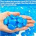 ZWDD 160pcs Glow in The Dark Garden Pebbles,Glow Stones Rocks Garden Decorative Stones Glowing Rocks for Outdoor Decor Walkways Aquarium Fish Tank Path Lawn Yard Walkway (Blue)