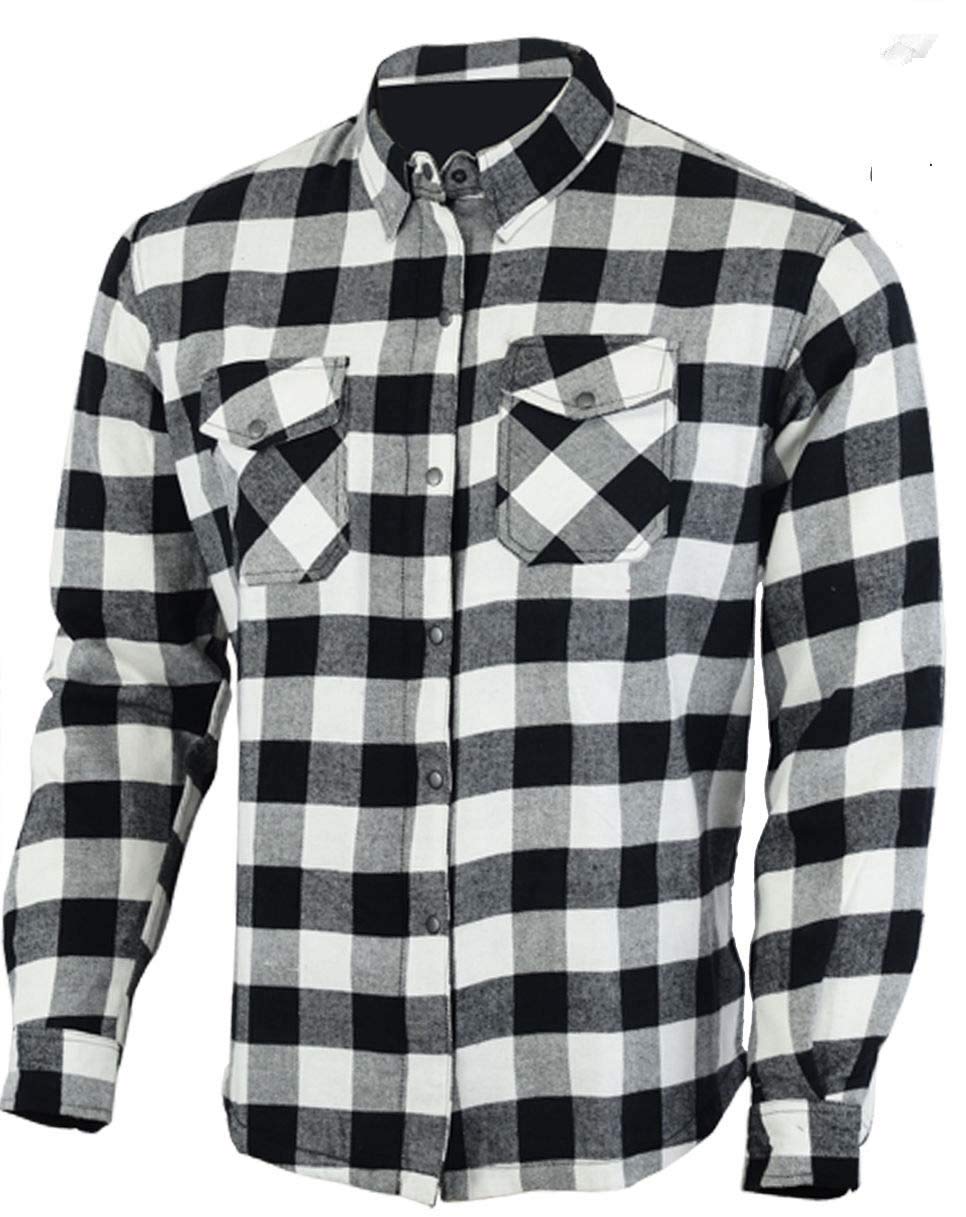 Bikers Gear Australia Kevlar Lined Motorcycle Cruiser Flannel Shirt