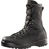 Belleville 700V 8" Waterproof Duty Black Tactical Boots for Men - Polishable Leather and Nylon, GORE-TEX Lining, Oil-Resistant Outsole