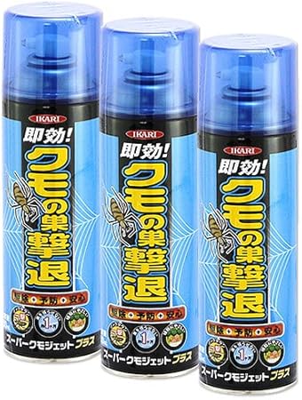 Amazon ケース スーパークモジェット 1箱 480ml 24本入 蜘蛛駆除 クモの巣 防除スプレー イカリ消毒株式会社 殺鼠 殺虫剤