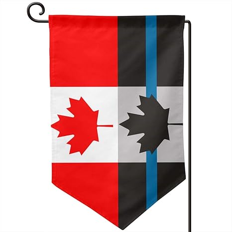 Police Thin Blue Line Canada Flag Garden Flag Banner Yard Flags