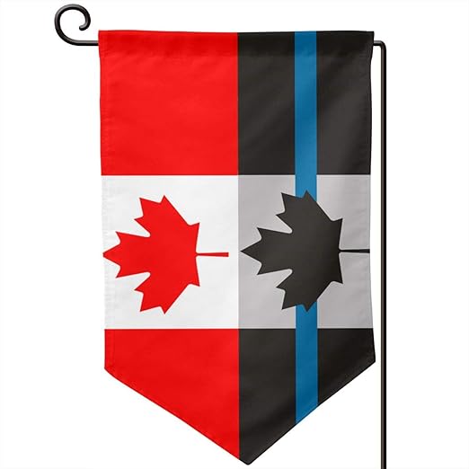 Police Thin Blue Line Canada Flag Garden Flag Banner Yard Flags