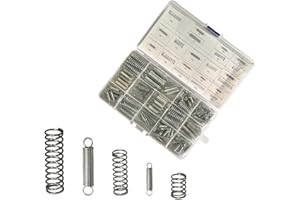 TOARGONA 200PCS Compression Spring Series kit, 21 Combination kit, Galvanized Extension and Compression Spring kit, Including Small Springs for Home Repair and Various DIY Sizes, Suitable for Home Repair