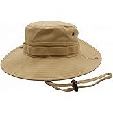 High Qualty Sun Hat 100% Cotton Size Adjustable Men Women Fishing Outdoor UPF 50+ Breathable 3 inch Brim Boonie Hat
