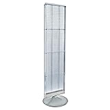 Azar Displays 700440-CLR, Two-Sided PEGBOARD Floor