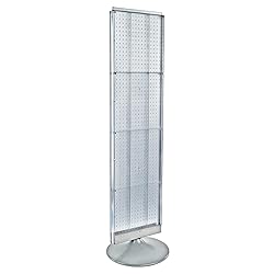 Azar Displays 700440-CLR, Two-Sided PEGBOARD Floor