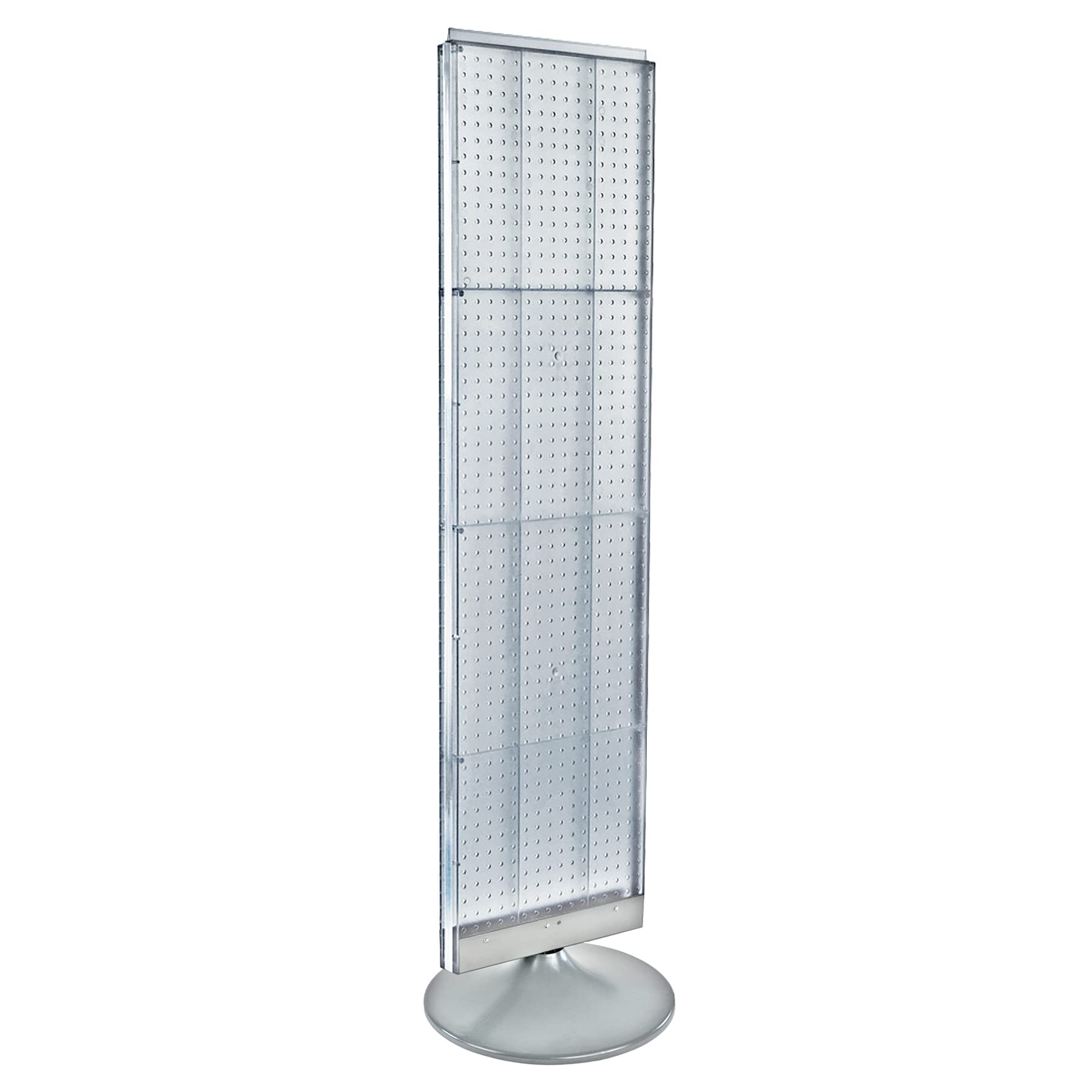 Azar Displays 700440-CLR, Two-Sided PEGBOARD Floor