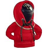 Yajeea Car Gear Shift Hoodie, Funny Mini Hoodie Car Decor, Winter Warm Universal Fit Shift Knob Cover, Automotive Interior Accessories Gift