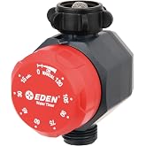 Eden 25118 1-Zone Mechanical Watering Timer, Red, Grey
