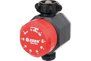 Eden Mechanical Watering Hose Timer for Lawn and Garden, 1-Zone Sprinkler Timer