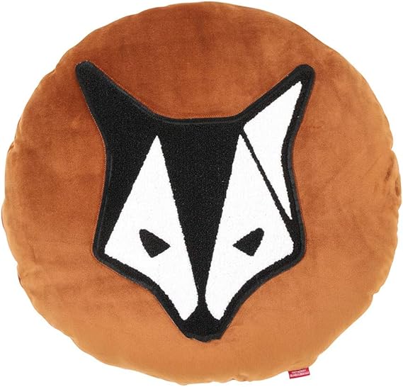 Amazon Co Jp 丸形クッション クッション 丸形 メンズ まんまるクッション キャラクター キツネ アウトドア 855 6316 ブラウン F 服 ファッション小物
