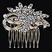 Remedios Vintage Crystal Bridal Hair Comb Wedding Hair Accessory, Light Gold
