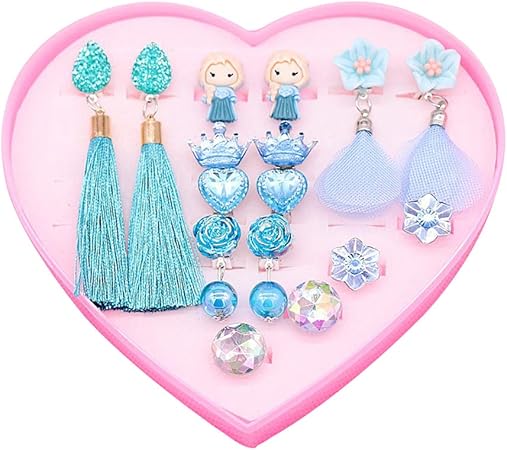 Amazon Formemory エルサ 指輪セット イヤリング おもちゃ かわいい おしゃれ キラキラ タッセル パーティー 子供会 プレゼント 景品 結婚式 入学式 卒園式 誕生日 イベント リング 指輪 おもちゃ