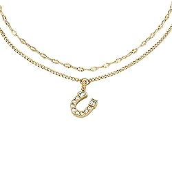Fossil Women's Sutton Horseshoe Gold-Tone Stainless