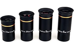 SVBONY Telescope Eyepiece Fully Multi Coated 1.25 inches Telescope Lens 66 Degree Ultra Wide Angle HD Telescope Accessory (6m