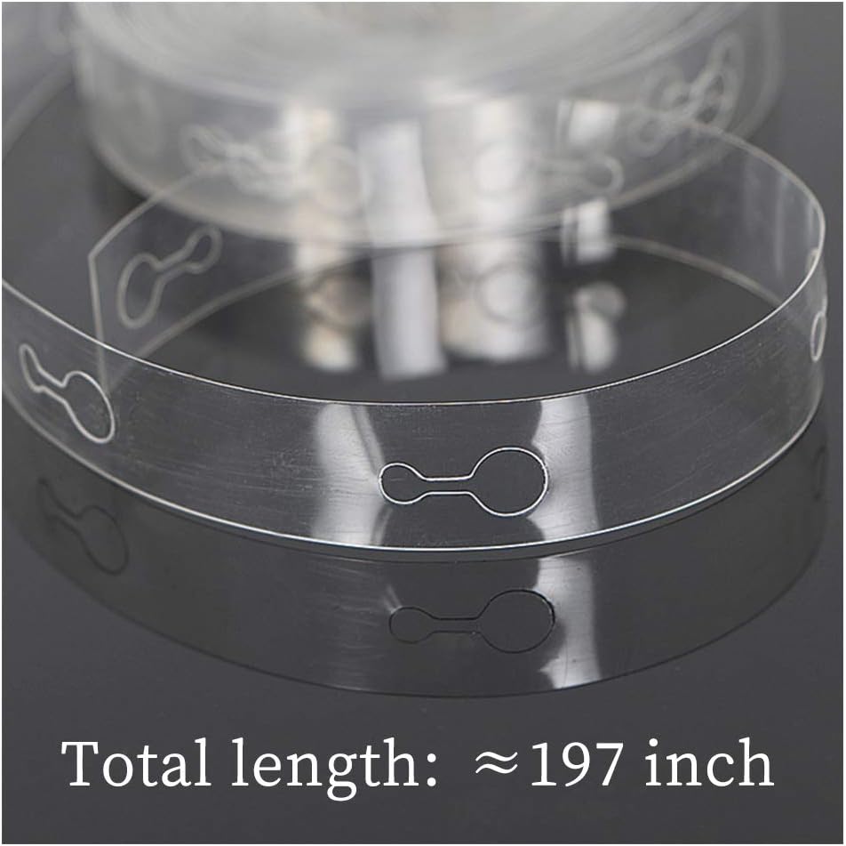 Andiker - 6 Rolls Balloon Arch Tape, Double Hole Tape for Birthday Party Wedding, Christmas, White, Large - Image 4