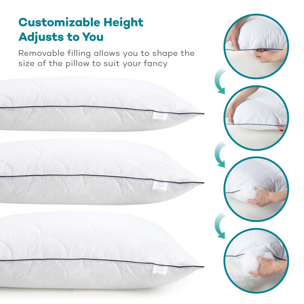 Pillows for Sleeping, Registered with FDA Down Alternative Bed Pillow 2