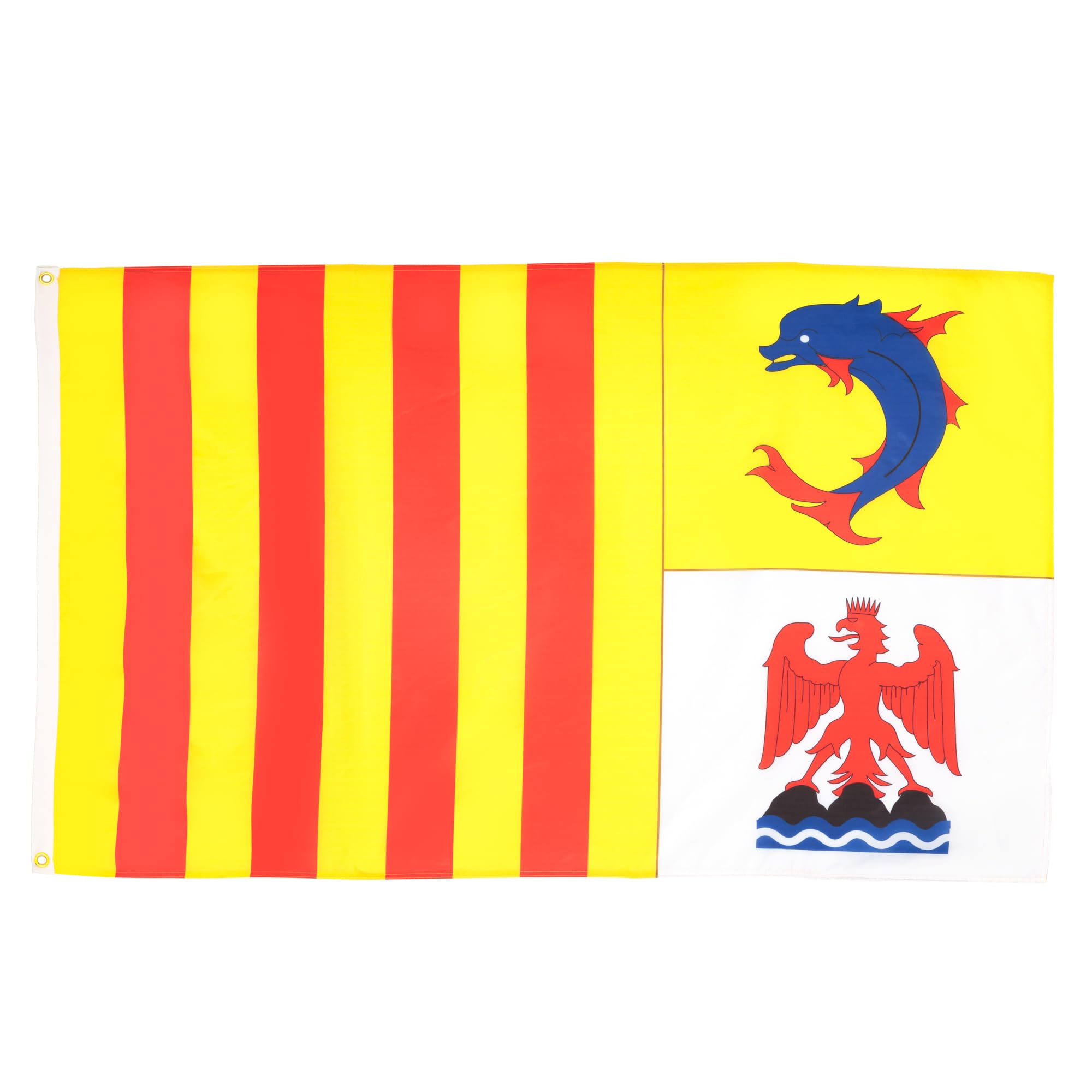 AZ FLAG - Provence-Alpes-Cote D'Azur Flag - 3x5 Ft - 100D Polyester French Region Of Paca Banner with Two Metal Grommets - Fade Resistant - Vivid Colors - 3' x 5' Feet - 150x90 Cm — image 1