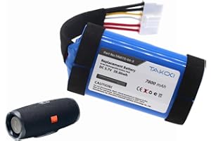 CHOYOQER 7800mAh Charge 4, SUN-INTE-118 Replacement Battery for Charge 4, Charge 4BLK, Charge 4J, JBLCHARGE4BLUAM, 1INR19/66-3, ID998, ID998-B, IY1068 Speaker Battery 3.7V