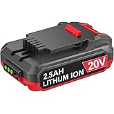 DTK Replacement for Bauer 20V Battery 2.5Ah Lithium-Ion Compatible with 20V Bauer Cordless Tools