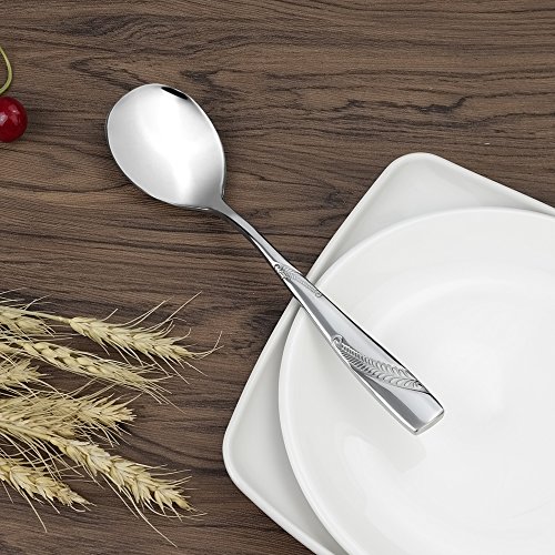 Nicesh Stainless Steel Buffet Serving Spoon, Set of 6 - Thumbnail 4