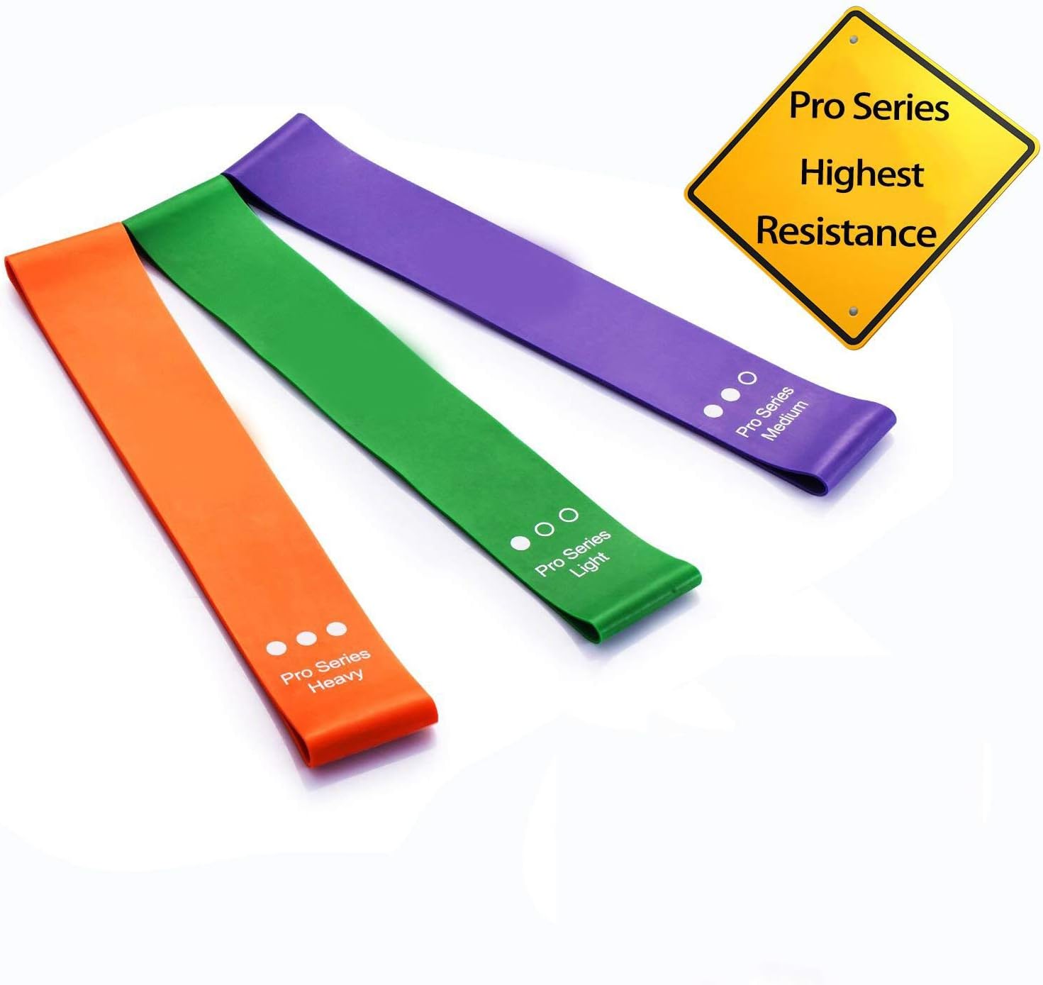 Serveuttam Let's Play Resistance Loop Bands Pro Series - Highest Resistance Exercise Bands - Set of 3 Booty Bands