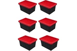 Mini Desktop Storage Tote Box Organizer – Stackable Small Desk Storage Bins with Lid for Office, Craft, Hardware & Tiny Essen