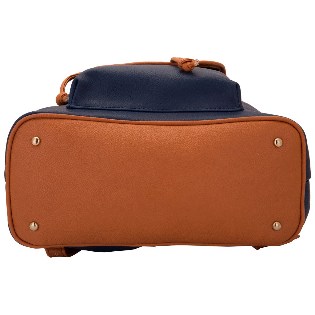 lapis o lupo women's backpack handbag ( blue,llbp0004bl)