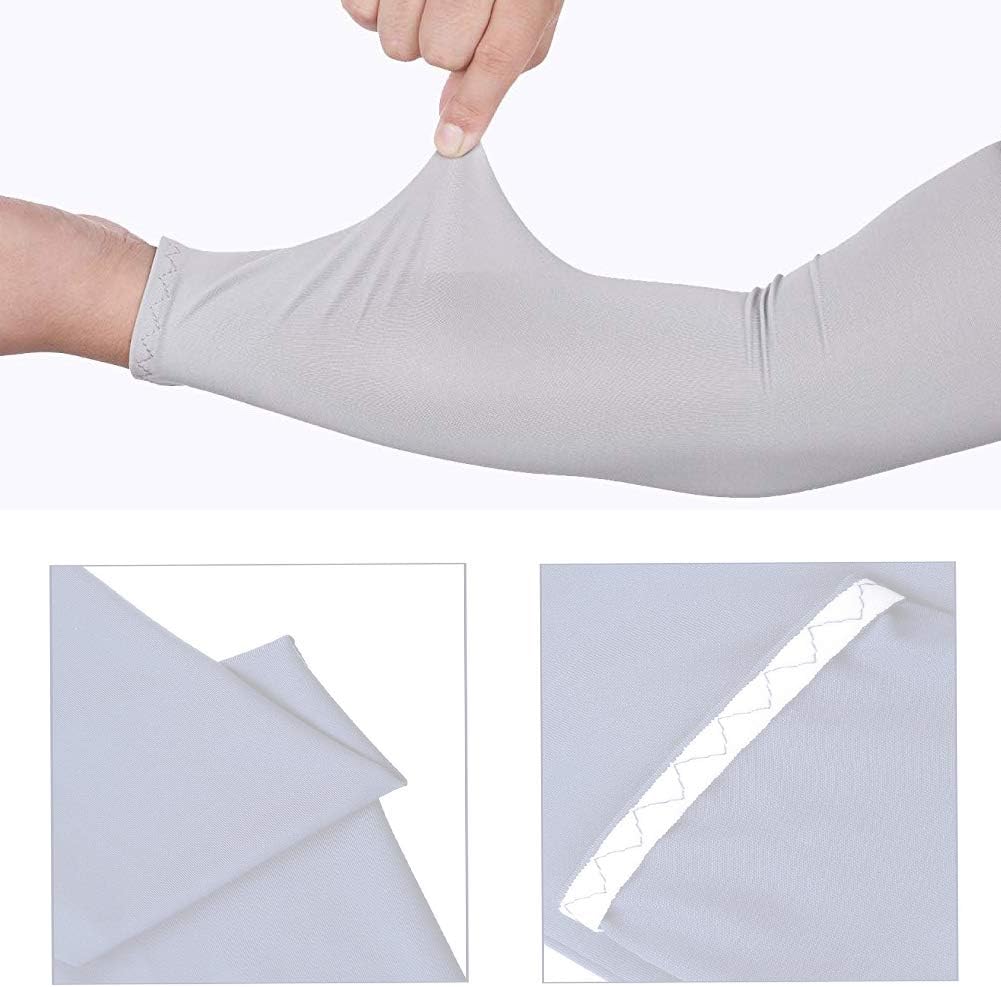 8 Pairs Compression Cooling Arm Sleeves Cover UV Sun Protection Ice Silk Cooling Elbow Sleeve Arm Warmer Sleeves For Men Women Sports Driving Cycling Basketball Running Golf with 3 Cooling Towels: Kitchen & Dining