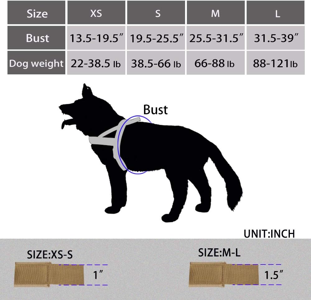 EXCELLENT ELITE SPANKER No Pull Dog Harness Adjustable Nylon Service Walking Dog Harness with Control Handle for Small & Medium and Large Dogs(RGN-XS) - Image 3